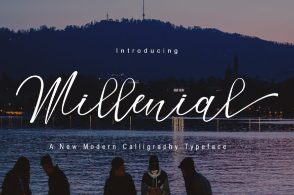 Millenial Font Poster 1