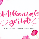 Millenial Script Font Poster 1