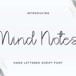 Mind Notes Font Poster 1