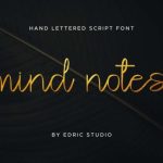 Mind Notes Font Poster 2