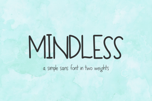 Mindless Font Poster 1
