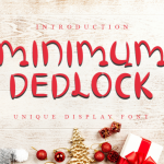 Minimum Dedlock Font Poster 1