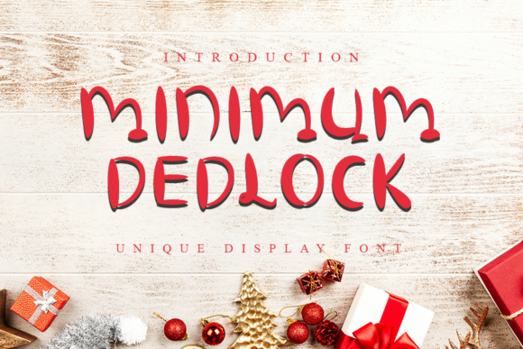 Minimum Dedlock Font Poster 1