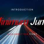 Minimum Jump Font Poster 1