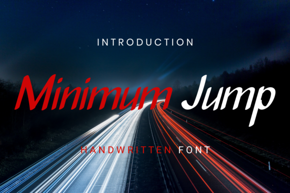 Minimum Jump Font Poster 1