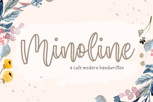Minoline Font Poster 1