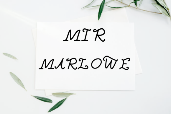 Mir Marlowe Font Poster 1