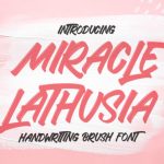 Miracle Lathusia Font Poster 1