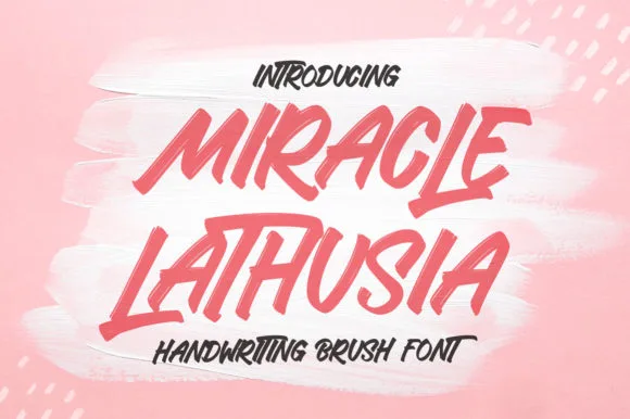 Miracle Lathusia Font Miracle Lathusia Font Poster 1