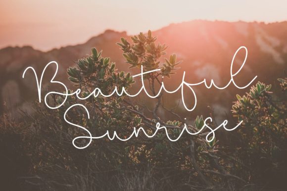 Miracle Sunrise Font Poster 3