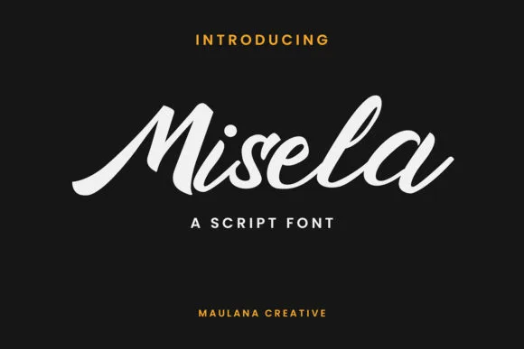 Misela Font Misela Font Poster 1