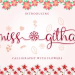 Miss Githa Font Poster 1