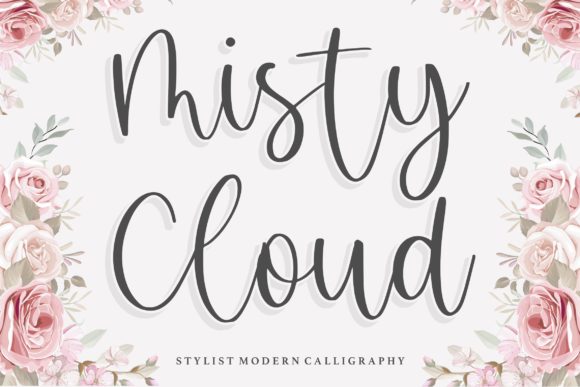 Misty Cloud Font Poster 1