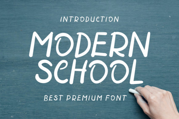 Modern School Font Poster 1