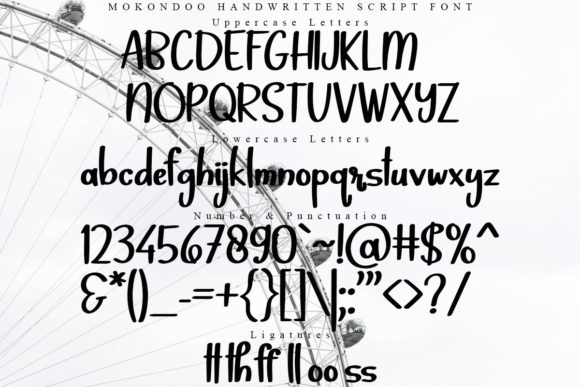 Mokondoo Font Poster 6