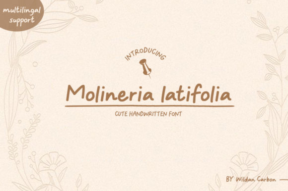 Molineria Latifolia Font Poster 1