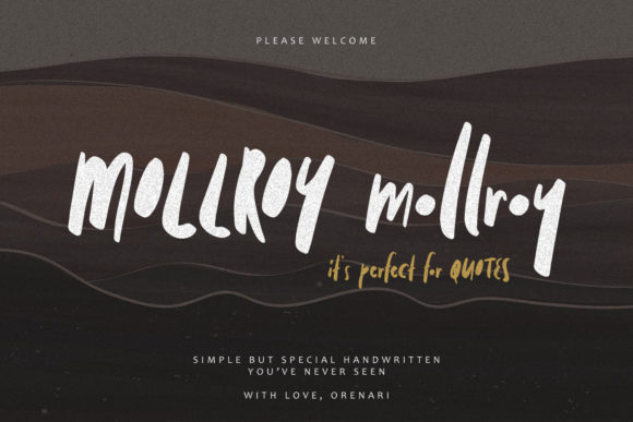 Mollroy Font Poster 1