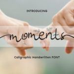 Moments Font Poster 1