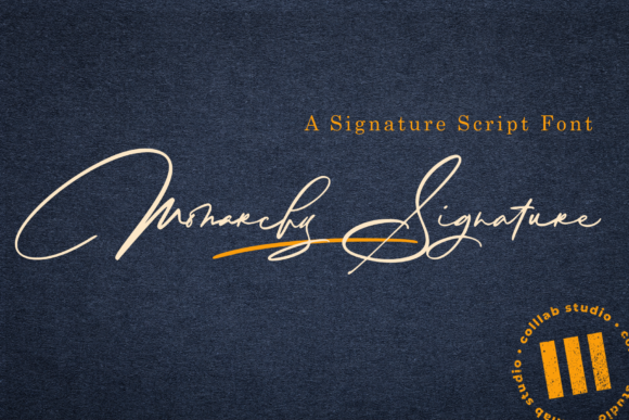 Monarchy Signature Font