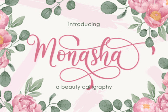 Monasha Font Poster 1