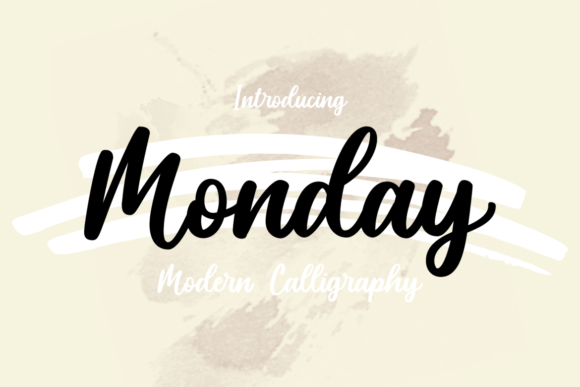 Monday Font Poster 1