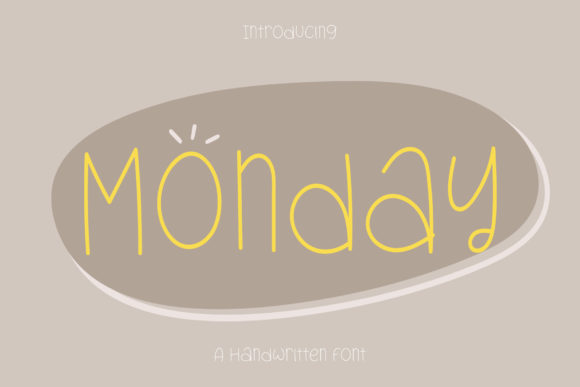 Monday Font Poster 1