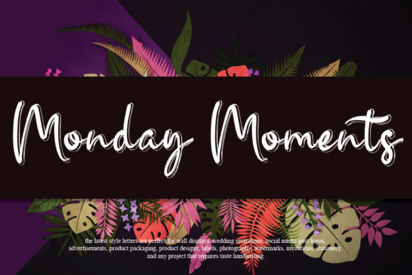 Monday Moments Font Poster 1