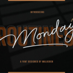 Monday Routines Font Poster 1