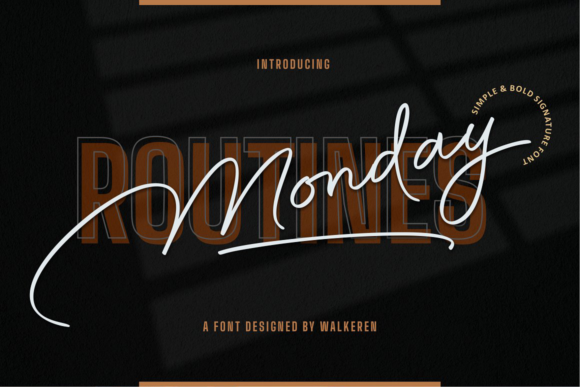 Monday Routines Font