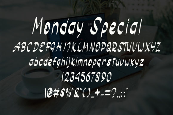 Monday Special Font Poster 4
