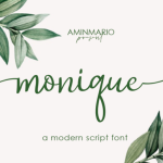 Monique Font Poster 1