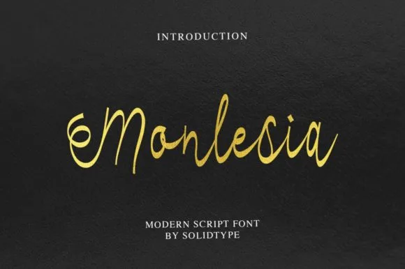 Monlesia Font Monlesia Font Poster 1