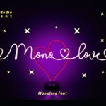 Mono Love Font Poster 1