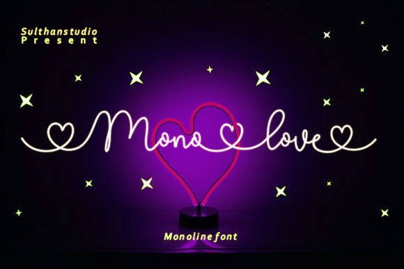 Mono Love Font Poster 1