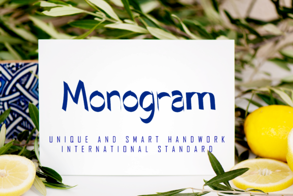 Monogram Font Poster 1