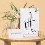 Monogram Cute Font Poster 2