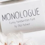 Monologue Font Poster 1