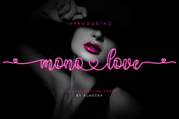 Monolove Font Monolove Font Poster 1