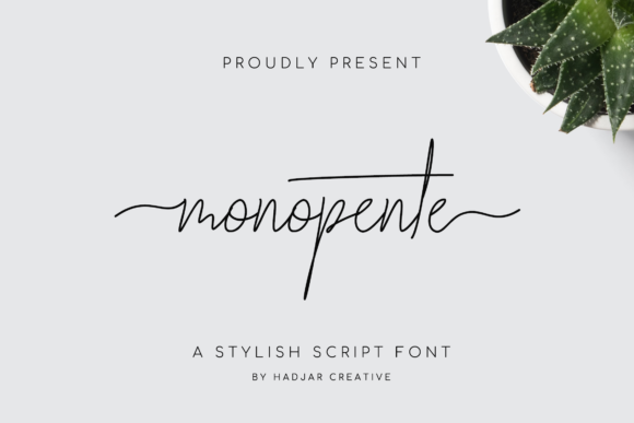 Monopente Font Poster 1