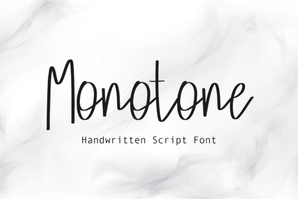 Monotone Font Poster 1