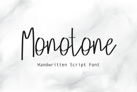 Monotone Font Poster 1