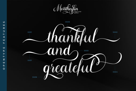 Montheylin Font Poster 5