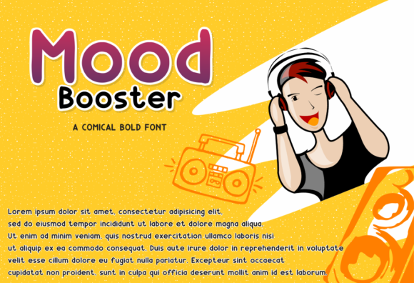 Mood Boster Font Poster 1