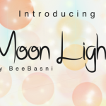 Moon Light Font Poster 1