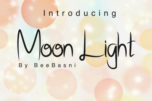 Moon Light Font Poster 1