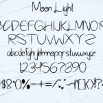 Moon Light Font Poster 2