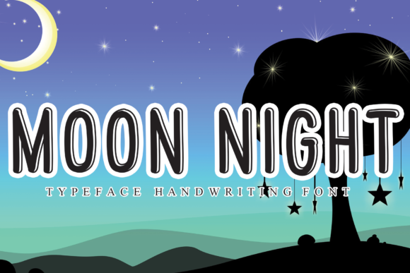 Moon Night Font Poster 1