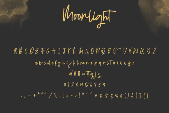 Moonlight Font Poster 6