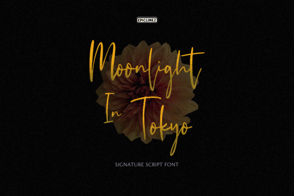 Moonlight in Tokyo Font Poster 1
