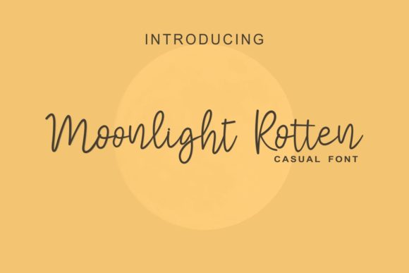 Moonlight Rotter Font Poster 1